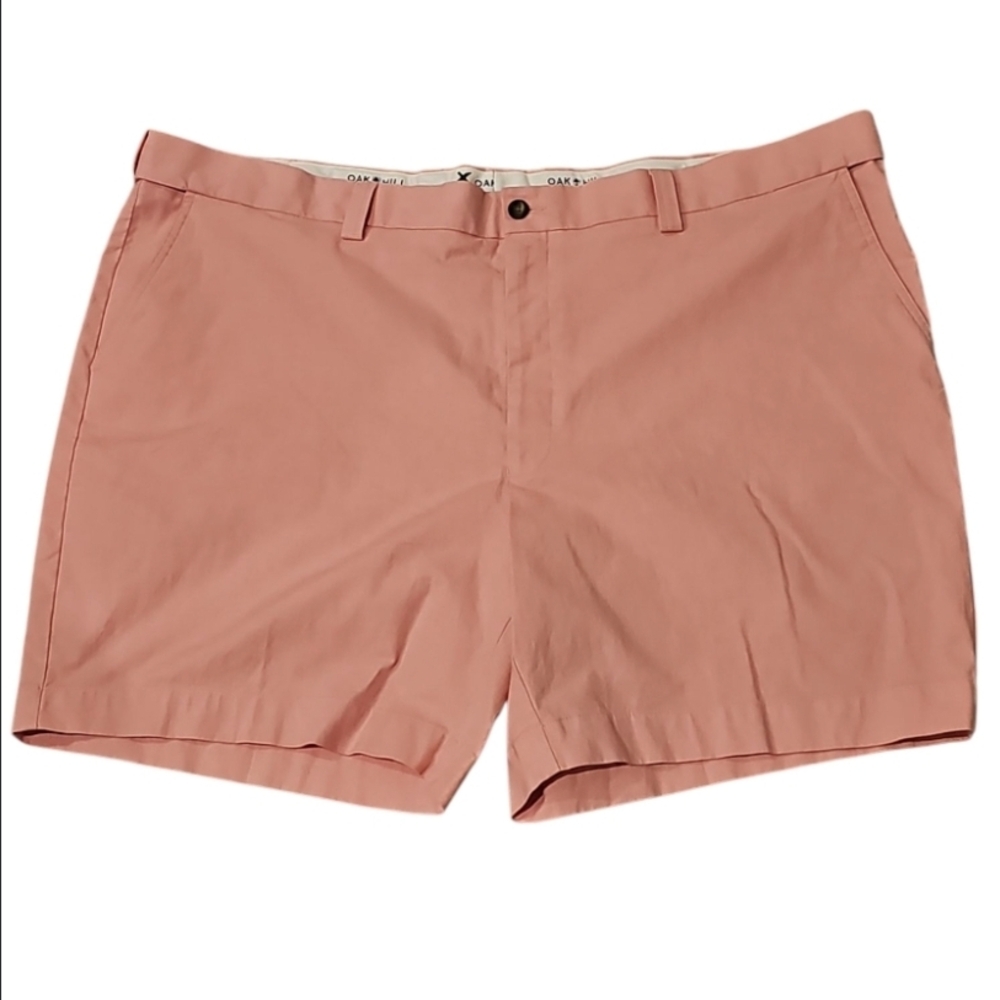 OAK Hill Men's Pink Flat Front Shorts